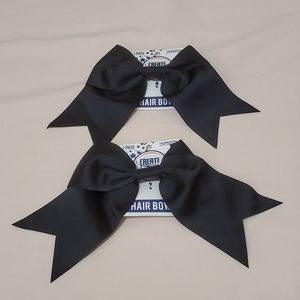 2 Black Hair Bows.